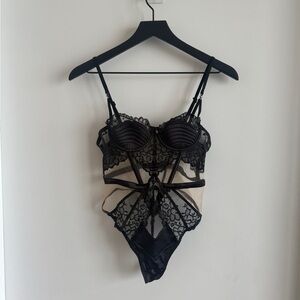 Honey Birdette Black “Jana” Bodysuit